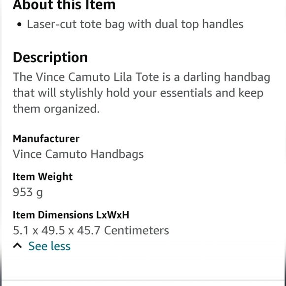 Vince Camuto Lila Travel Tote - Picture 11 of 11